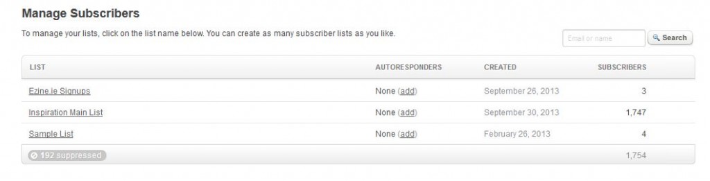 Manage subscribers